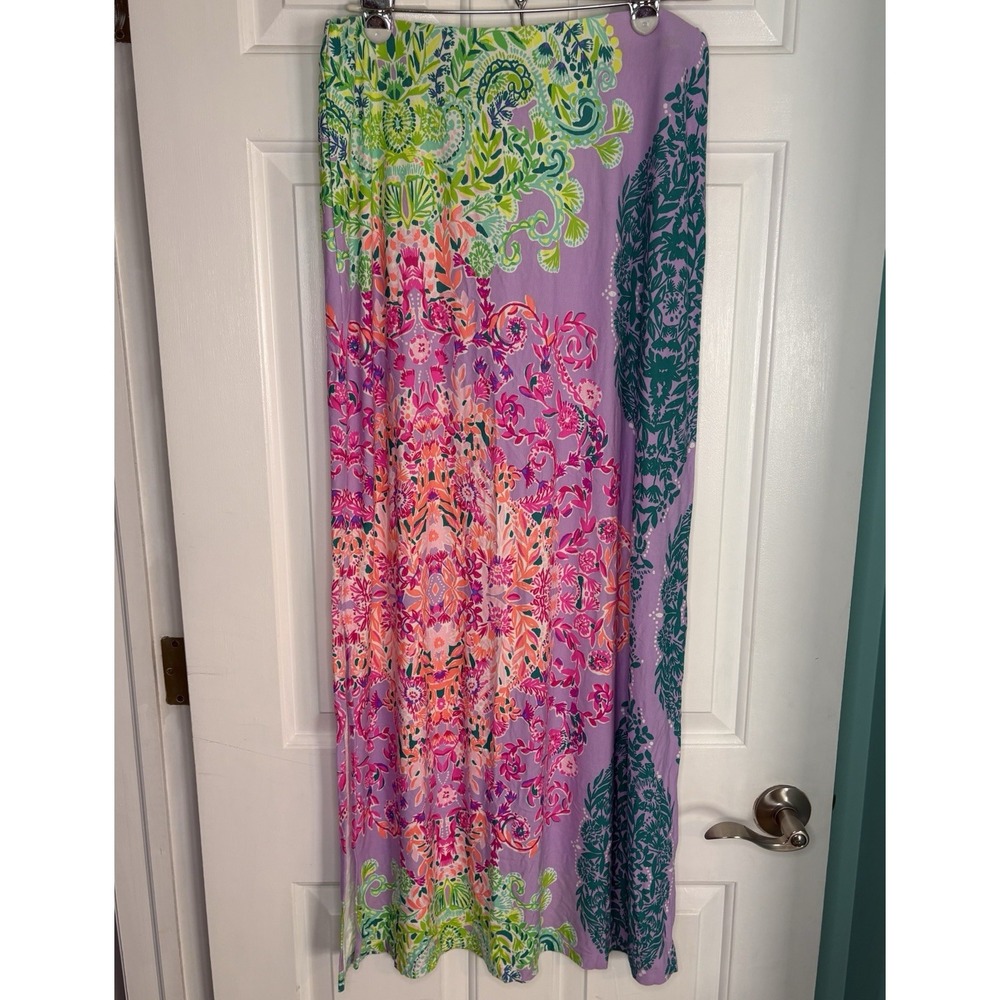 Lilly Pulitzer Inez Maxi Skirt Sz Large Sunshine Vibes
